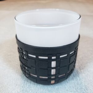 NWT GOVERRE Cocktail Glass Tumbler with Silicone Sleeve Black